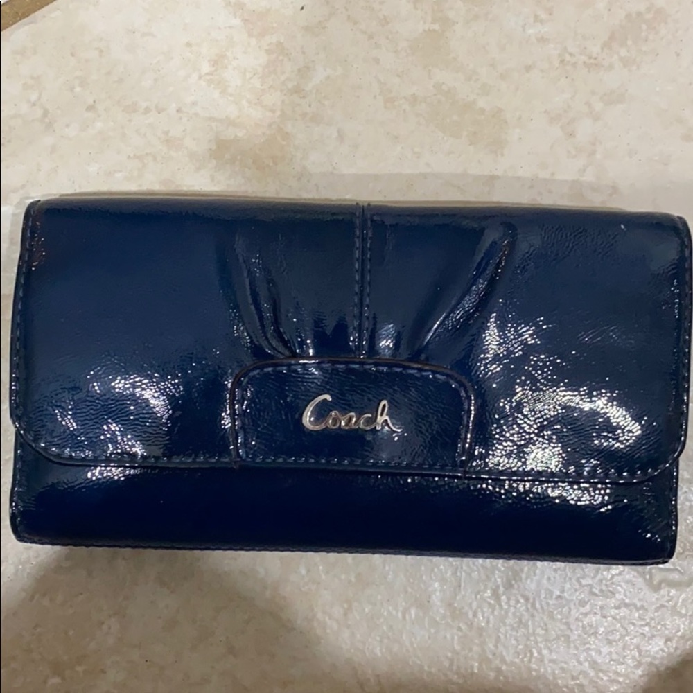 Navy coach wallet